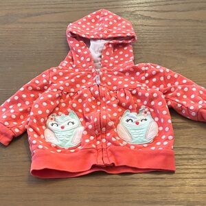 Carter's Pink and Red Baby Hoodie
